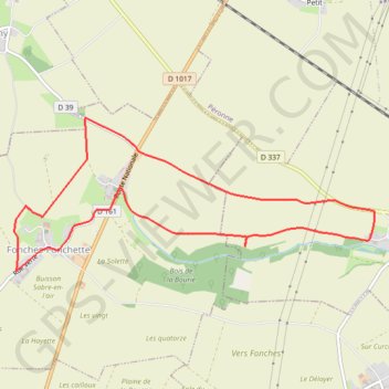 Itinéraire Circuit de la source blanche - Fonches, distance, dénivelé, altitude, carte, profil, trace GPS