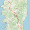 Itinéraire GR 20 : Calenzana - Conca, distance, dénivelé, altitude, carte, profil, trace GPS