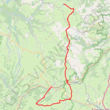 Itinéraire Traversée Puy de Dôme et Cantal, distance, dénivelé, altitude, carte, profil, trace GPS