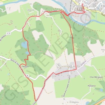 Itinéraire Sentier de la Briance PDIPR87, distance, dénivelé, altitude, carte, profil, trace GPS