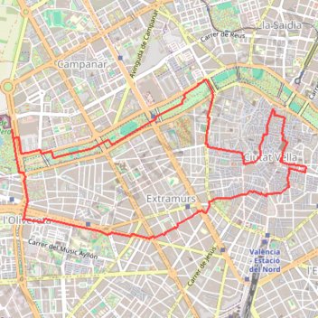 Itinéraire Valencia toppers, distance, dénivelé, altitude, carte, profil, trace GPS