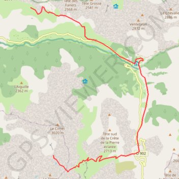Itinéraire Petit col du Talon, distance, dénivelé, altitude, carte, profil, trace GPS