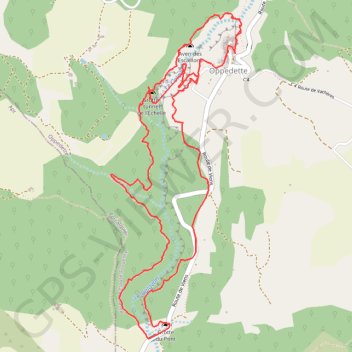Itinéraire Tour des Gorges d'Oppedette, distance, dénivelé, altitude, carte, profil, trace GPS