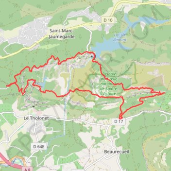 Itinéraire Barrages Zola et Bimont, distance, dénivelé, altitude, carte, profil, trace GPS
