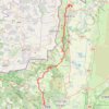 Itinéraire Étape 1 : combine chemins et petites routes, distance, dénivelé, altitude, carte, profil, trace GPS