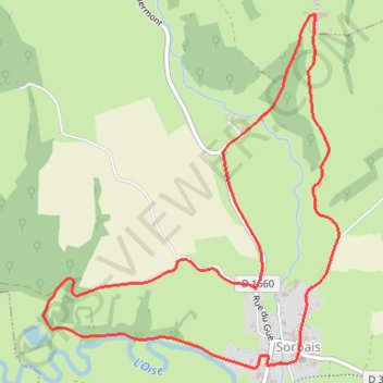 Itinéraire La chouette et le bocage, distance, dénivelé, altitude, carte, profil, trace GPS