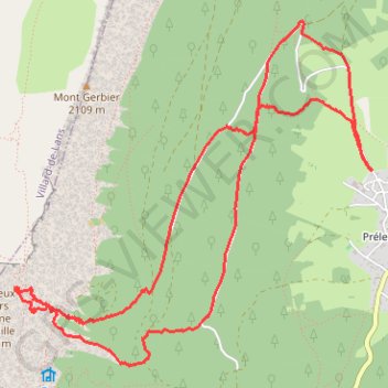 Itinéraire Sous le Pas de l'Oeille, distance, dénivelé, altitude, carte, profil, trace GPS