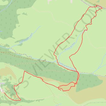 Itinéraire Sommet du Jambet, distance, dénivelé, altitude, carte, profil, trace GPS
