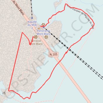Itinéraire Arête des Cosmiques, distance, dénivelé, altitude, carte, profil, trace GPS