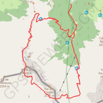 Itinéraire Mail de Bulard depuis la Pucelle, distance, dénivelé, altitude, carte, profil, trace GPS
