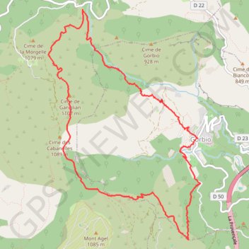 Itinéraire Circuit des Cabanelles, distance, dénivelé, altitude, carte, profil, trace GPS