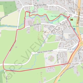 Itinéraire Balades Riorgeoises - Marclet, distance, dénivelé, altitude, carte, profil, trace GPS