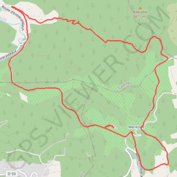 Itinéraire SAINT ANTONIN CHATEAU MENTONE 83, distance, dénivelé, altitude, carte, profil, trace GPS