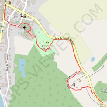 Itinéraire Le Sentier de la Montagne - Watten, distance, dénivelé, altitude, carte, profil, trace GPS