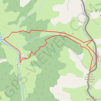 Itinéraire Pic et col Lacroix, distance, dénivelé, altitude, carte, profil, trace GPS