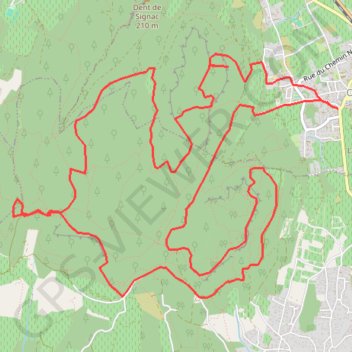Itinéraire Le Camp de César, distance, dénivelé, altitude, carte, profil, trace GPS