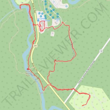 Itinéraire Chute Sainte-Anne et Belvédère de la Lucarne, distance, dénivelé, altitude, carte, profil, trace GPS