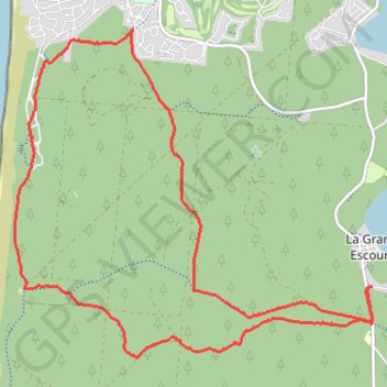 Itinéraire Entre lac et ocean, distance, dénivelé, altitude, carte, profil, trace GPS