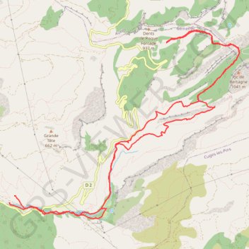 Itinéraire Gémenos-Bertagne, distance, dénivelé, altitude, carte, profil, trace GPS