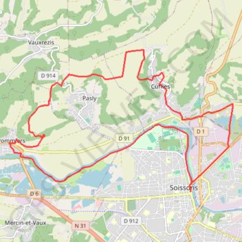 Itinéraire Les Monts, distance, dénivelé, altitude, carte, profil, trace GPS