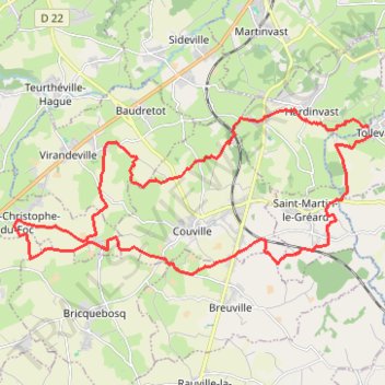 Itinéraire 0 - tollevastaise_2026_vtt_25km-24331304-1787933943-518, distance, dénivelé, altitude, carte, profil, trace GPS
