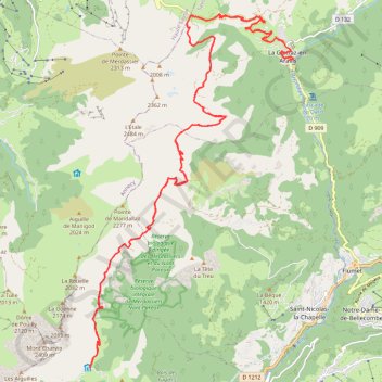 Itinéraire La Route de la soif, distance, dénivelé, altitude, carte, profil, trace GPS