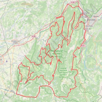 Itinéraire LE VERCORS TOTAL-19663768, distance, dénivelé, altitude, carte, profil, trace GPS