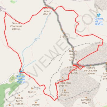 Itinéraire Tour des Cornettes de Bise, distance, dénivelé, altitude, carte, profil, trace GPS