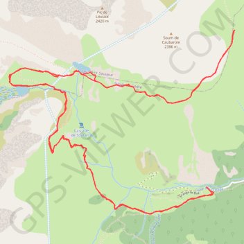 Itinéraire Lac d'Antarrouyes, distance, dénivelé, altitude, carte, profil, trace GPS