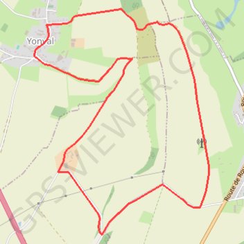 Itinéraire Les 3 Fétus - Yonval, distance, dénivelé, altitude, carte, profil, trace GPS