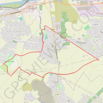 Itinéraire La gare - Haisnes, distance, dénivelé, altitude, carte, profil, trace GPS