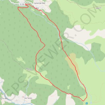 Itinéraire Pic de Bernes, distance, dénivelé, altitude, carte, profil, trace GPS