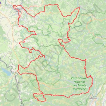 Itinéraire Le Puy-en-Velay, distance, dénivelé, altitude, carte, profil, trace GPS