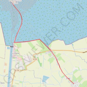 Itinéraire Immac vers Mont Saint Michel, distance, dénivelé, altitude, carte, profil, trace GPS