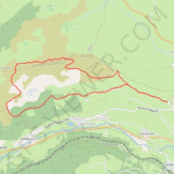Itinéraire Le lac Glory de Laveissière, distance, dénivelé, altitude, carte, profil, trace GPS