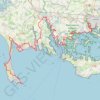 Itinéraire Randonnée entre Quiberon et Vannes à pied ou à VTT, distance, dénivelé, altitude, carte, profil, trace GPS