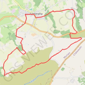 Itinéraire Circuit de la pierre bleue - Commana, distance, dénivelé, altitude, carte, profil, trace GPS