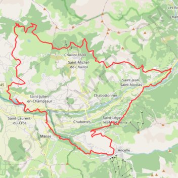Itinéraire Raid Champsaur, distance, dénivelé, altitude, carte, profil, trace GPS