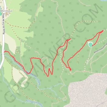 Itinéraire Montée au déco de Courtet plouf, distance, dénivelé, altitude, carte, profil, trace GPS