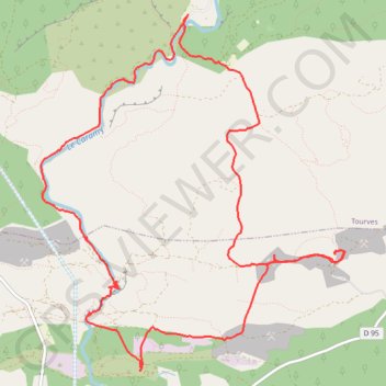 Itinéraire Rivière Caramy - Tourves, distance, dénivelé, altitude, carte, profil, trace GPS