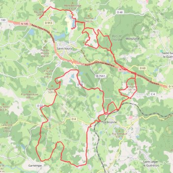 Itinéraire GT_VTT_23_VDef, distance, dénivelé, altitude, carte, profil, trace GPS