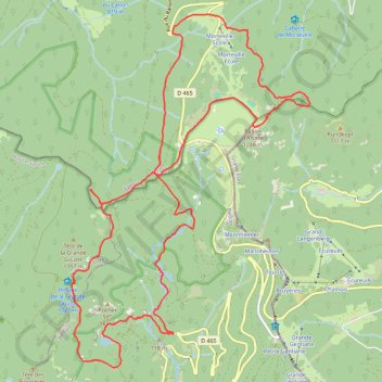 Itinéraire Le Ballon d'Alsace, grand huit, distance, dénivelé, altitude, carte, profil, trace GPS