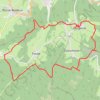 Itinéraire Bergeval - Reharmont - Dairomont, distance, dénivelé, altitude, carte, profil, trace GPS