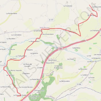 Itinéraire ES 2-4 Gouvets, distance, dénivelé, altitude, carte, profil, trace GPS