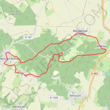Itinéraire Circuits des 5 châteaux, distance, dénivelé, altitude, carte, profil, trace GPS
