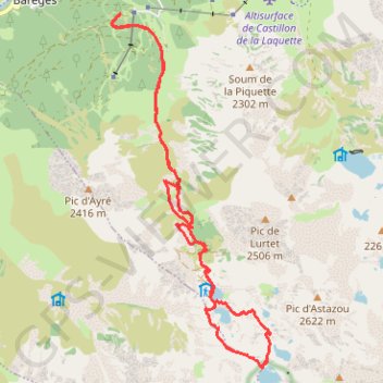 Itinéraire Le refuge de la Glère et ses lacs, distance, dénivelé, altitude, carte, profil, trace GPS