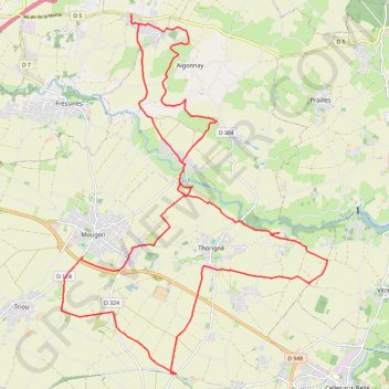 Itinéraire Sortie à VTT3, distance, dénivelé, altitude, carte, profil, trace GPS