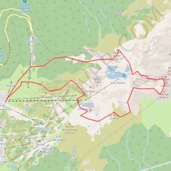 Itinéraire Croix de Chamrousse, distance, dénivelé, altitude, carte, profil, trace GPS
