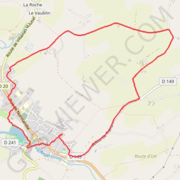 Itinéraire Les Batailles 1er de l'an, distance, dénivelé, altitude, carte, profil, trace GPS