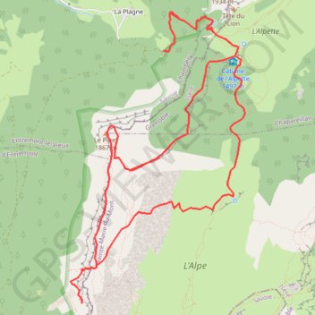 Itinéraire Grotte du Biolet (Chartreuse), distance, dénivelé, altitude, carte, profil, trace GPS